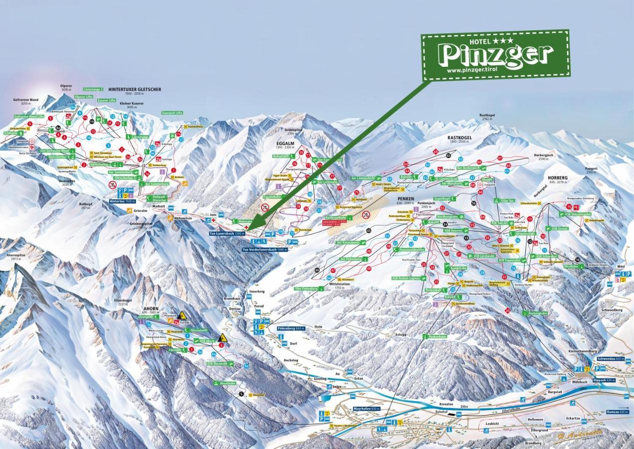 Hotel Pinzger 图克斯 外观 照片